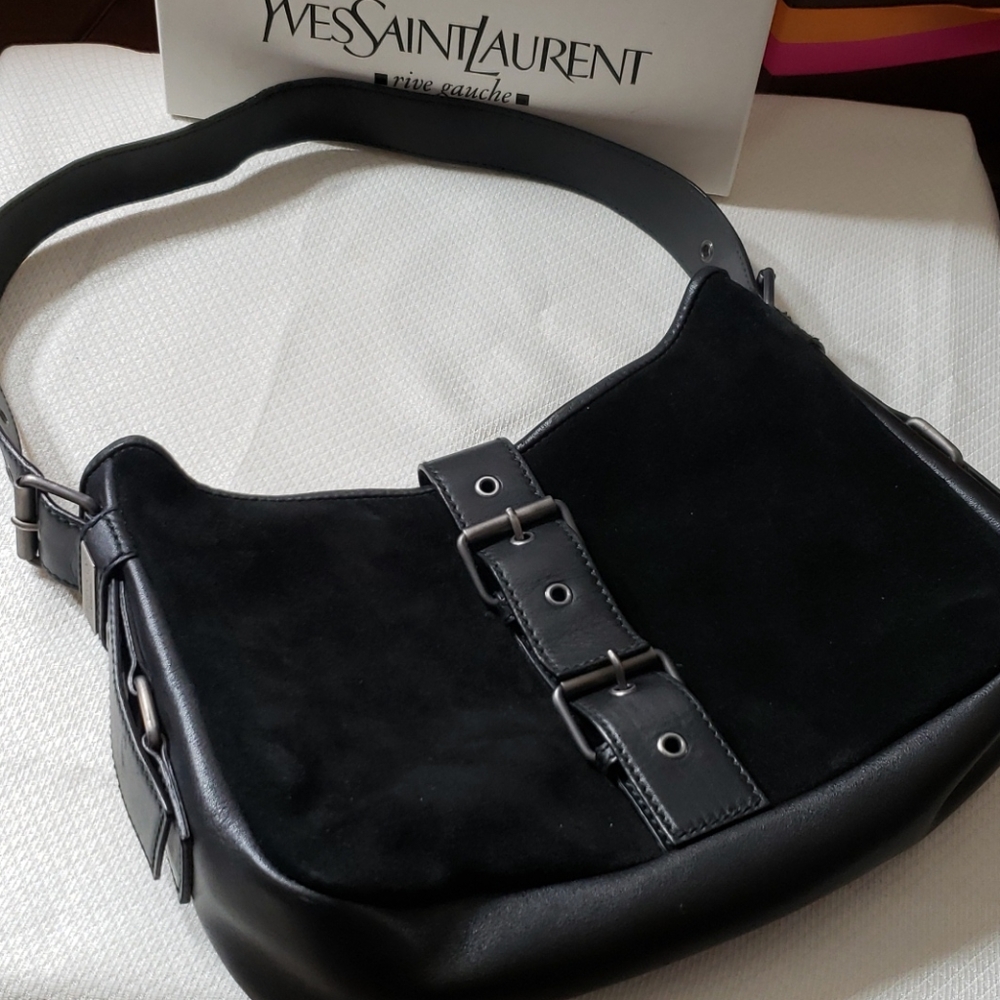 YSL Black Suede Bag